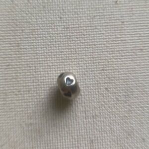 Trollbeads sterling heart spacer bead